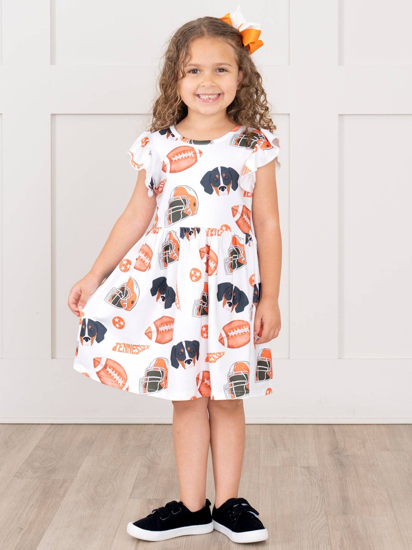 Go Team Flutter Swing Dress - Tennessee